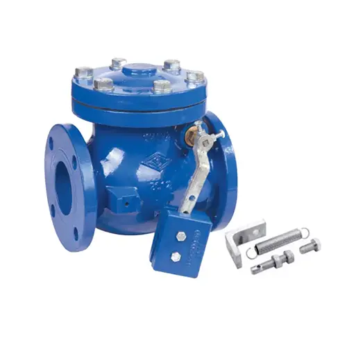 BS EN 12334 Swing Check Valve مع الوزن والرافعة